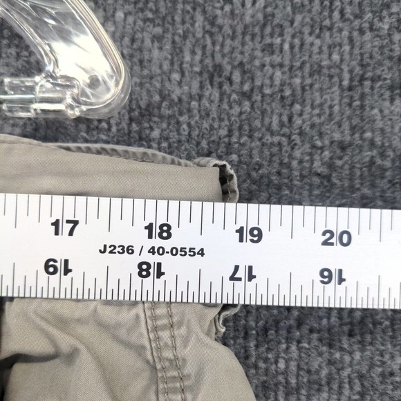 Saltaire Mens Summer Twill Chino Shorts Gray Size 38 Slash Pockets - Picture 5 of 12